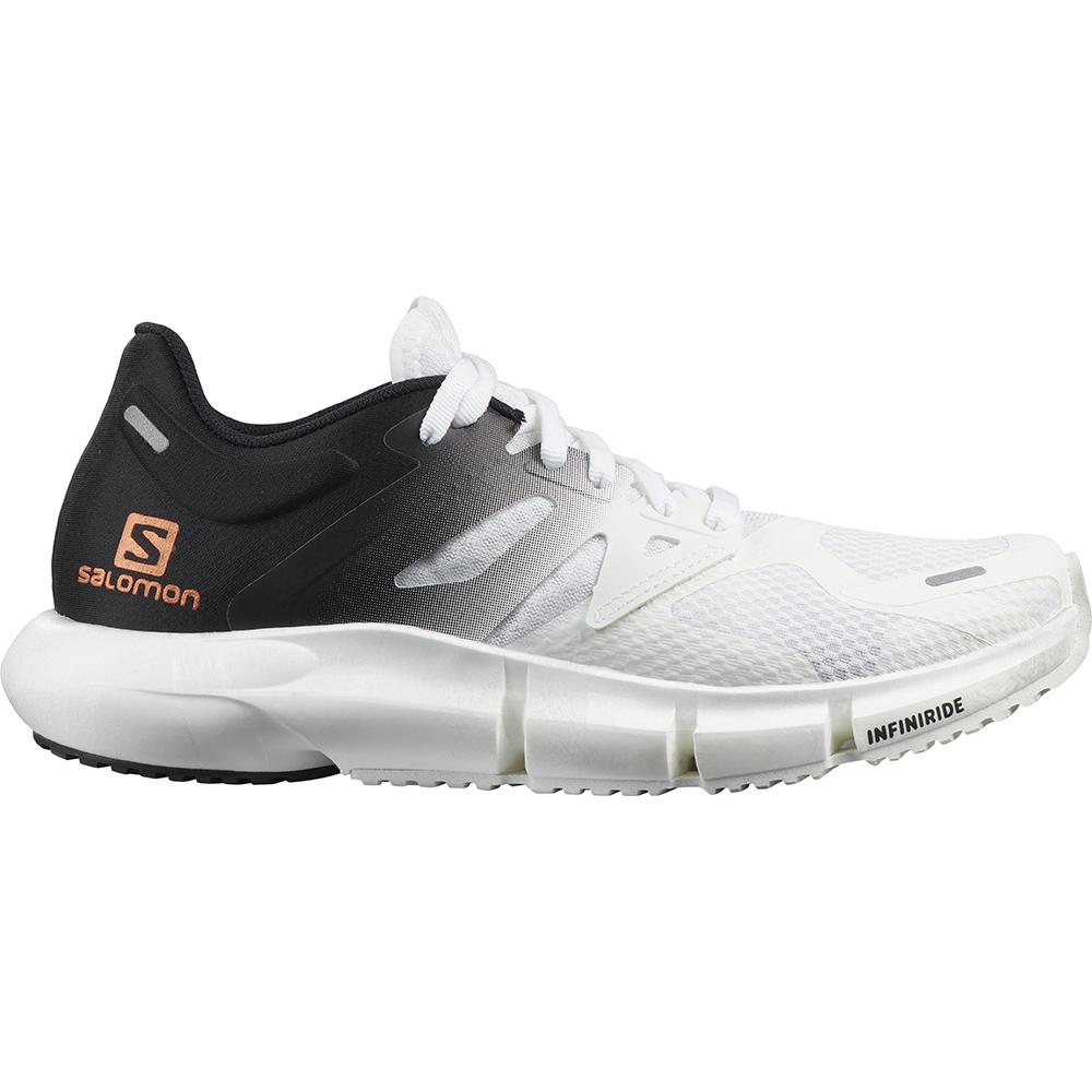 Chaussure Running Route Salomon Femme Blanche / Noir - Salomon PREDICT 2 W - France (8027-ICWKZ)